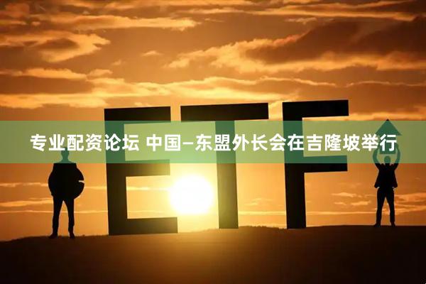 专业配资论坛 中国—东盟外长会在吉隆坡举行